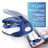 thumbnail of MyBeo Reisebügeleisen, klappbar, 1100 W, Edelstahlsohle, Dampfstoß, Dual-Voltage