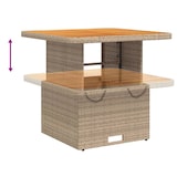 thumbnail of vidaXL 3-tlg. Bistro-Set mit Kissen Beige Poly Rattan
