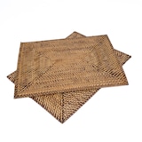 thumbnail of Bazar Bizar Set de table rectangulaire en rotin 30x40 cm naturel marron