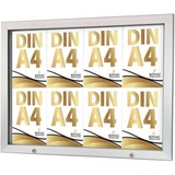 thumbnail of Schaukasten Keitum Economy 8x DIN A4 | Querformat B 931 × H 684mm | wetterfest für innen und aussen | abschließbar | Acrylglas 2mm | Alu-silberfarb