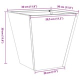 thumbnail of vidaXL Pflanzkübel 30x30x30 cm Verzinkter Stahl