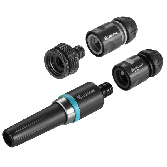 Gardena 18900-20 Anschlussteil für Wasserschlauch Kunststoff Schwarz 4 Stück(e)