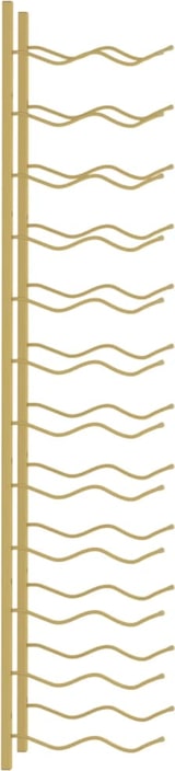 thumbnail of vidaXL Wand-Weinregal für 24 Flaschen Golden Eisen