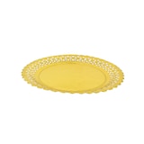 thumbnail of MONOUSO - Pappteller Spitzenpapiere Rund Golden 35 cm (1 Stück)