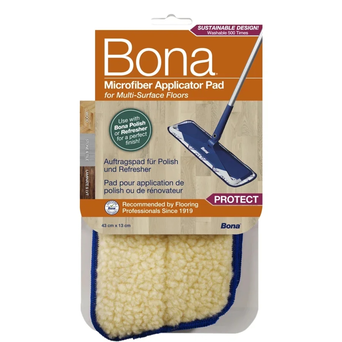 BONA Mikrofaser Auftragspad Applicator Pad Intensivpflege Pad