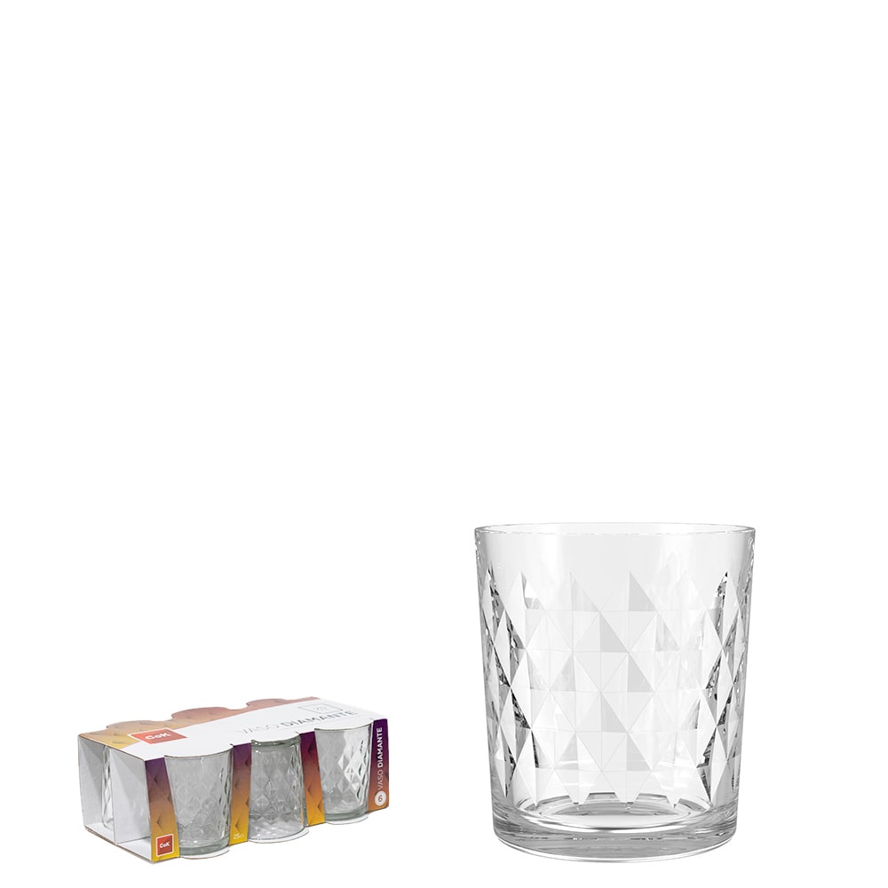 Cok Vaso Diamante 25 cl 48 unidades