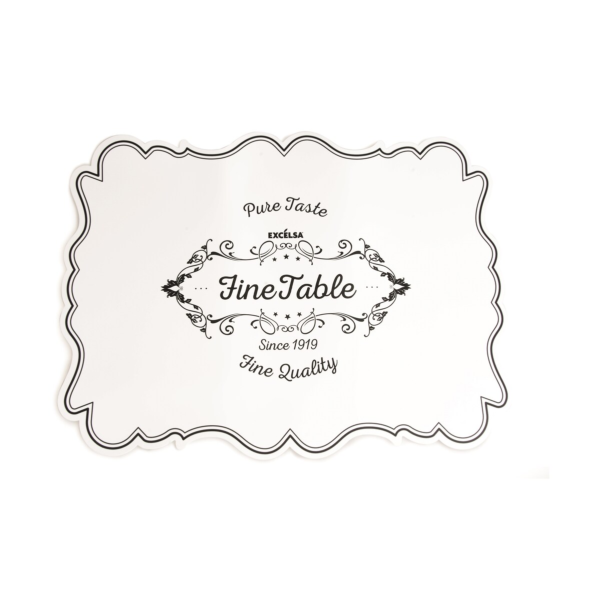 Excelsa set 6 tovagliette Fine Quality plastica 43,5x28,5 cm bianco