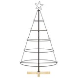 thumbnail of vidaXL Weihnachtsdeko mit Ständer Schwarz 125 cm Stahl