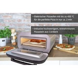 thumbnail of Unold 68806 Pizzaofen Alfredo, Elektrisch, 450 °C, inkl. Zubehör, energiesparend, 2 min Backzeit, Automatikprogramme, Profi Pizza, 1.700 Watt