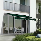 thumbnail of Wasabi - Toldo Exterior Enrollable 3x2,5 Verde - Lona Poliéster – Estructura Aluminio Inclinación Regulable