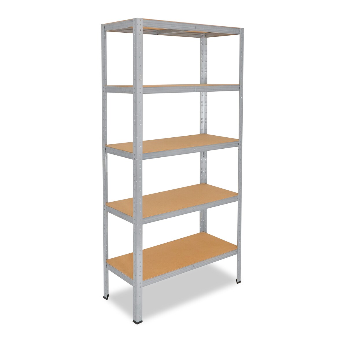 shelfplaza HOME 155x90x60 cm Schwerlastregal in verzinkt mit 5 Böden und 175 kg Traglast pro Boden