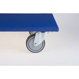 thumbnail of 3 x Möbelroller (600 x 350 x 145 mm) 300 kg Traglast Gummi-Lenkrollen spurloses Rollverhalten Möbelhund BB-Verpackungen