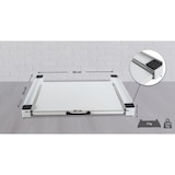 thumbnail of DELUKE® Verbindungsrahmen für Waschmaschine/Trockner EDEO mit Ablage, 60cm Breit, Universal Zwischenbaurahmen Waschmaschinen Trockner Zwischenbausatz