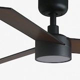 thumbnail of RUDDER S LED-Ventilator schwarz/walnuss