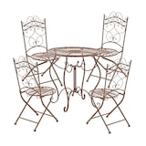 thumbnail of Cadeira dobrável Kiran marrom antigo