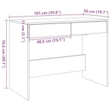 thumbnail of vidaXL Schreibtisch Altholz-Optik 101x50x76,5 cm Holzwerkstoff