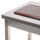 thumbnail of Romux® Edelstahltisch für Gastronomie Zentraltisch ohne Regal 1500x700x850 mm Zerlegbar | Arbeitstisch aus Edelstahl Korrosionsbeständig