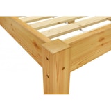 thumbnail of Bettrahmen Einzelbett 80x200 Futonbett Kieferbett Massivholz natur mit Rollrost 60.38-08