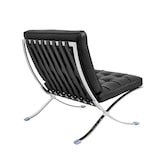 thumbnail of MF - Silla de Diseño Modelo BARNA (T), Fabricado en Acero inoxidable, Similpiel Negra. 76 x 77 x 82 cm