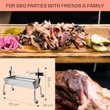 thumbnail of Sauenland Spanferkelgrill mit Elektromotor Drehspieß Silber-Metallic