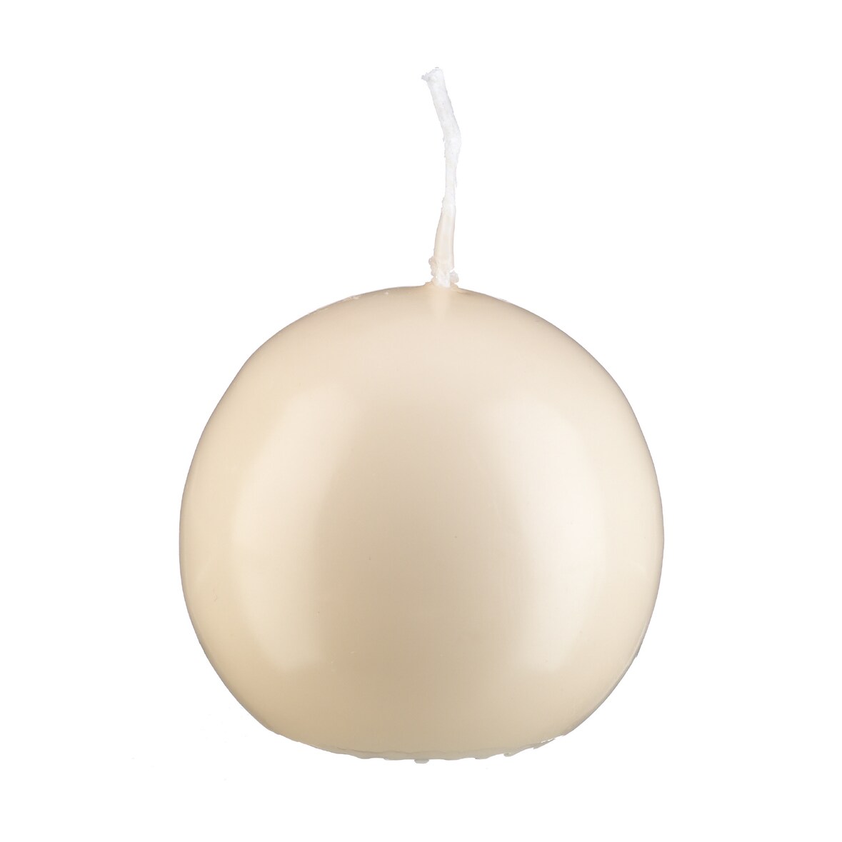 Kerzen Kugelkerzen Champagner, Ø 50 mm, 16 Stück