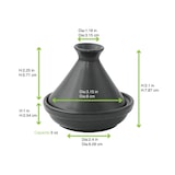 thumbnail of FHC - 24Pcs - Mini tajine en porcelaine noire - H80mm