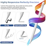 thumbnail of Caneta Stylus Ativa com Bluetooth e Rejeição de Palma - Compatível com iPads da Apple de 2018 a 2024 - Branco