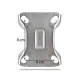 thumbnail of Ruote fisse alte temperature 10 cm in termoplastica supporto inox