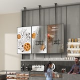 thumbnail of ONKRON TV Deckenhalterung 32"-80", 68 kg max, VESA 600x400, höhenverstellbar, schwenkbar, neigbar, N2L-B Schwarz