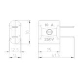 thumbnail of BACHMANN USA Stecker 2-polig, nicht polarisiert Duroplast