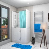 thumbnail of Seniorendusche und Sitzwanne Kombination Wanne mit Tür S08D-TH-A-R 68x110x205cm