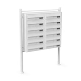 thumbnail of Helloshop26 - Double bloc 12 boites aux lettres sur pieds entrées courrier blanc 16_0000145