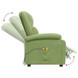 thumbnail of vidaXL Elektrischer Massagesessel Hellgrün Samt