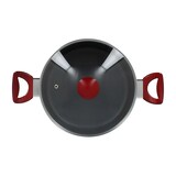 thumbnail of Menastyl - Faitout 24 cm avec couvercle verre cerise induction