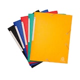 thumbnail of Exacompta - Réf. 55750E - Carton de 50 chemises à élastiques Scotten - dimensions 24 x 32 cm pour documents au format A4 - couleurs assorties