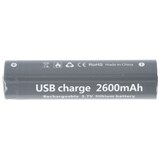 thumbnail of 18650 Li-ion Akku, 3,7V, 2600mAh, mit USB-C Charging Port, ca. 71,1 x 18,5mm