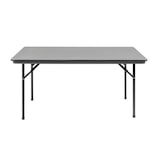 thumbnail of Mesa plegable rectangular Bolero gris 152 cm
