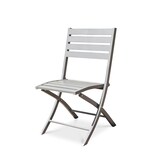 thumbnail of Chaise de jardin pliante en aluminium gris - MARIUS