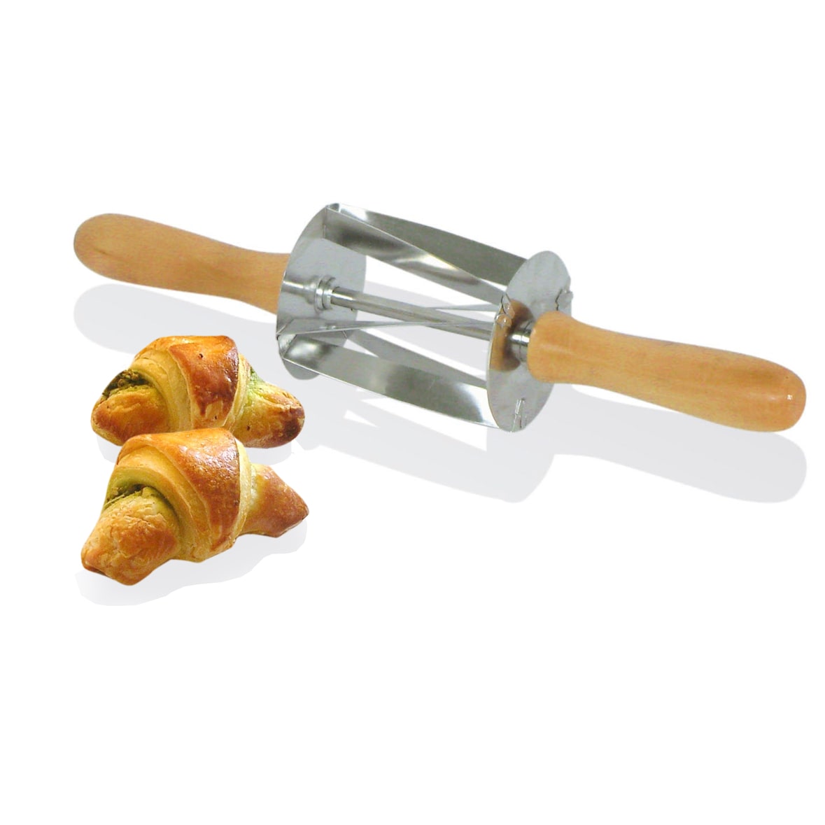 Louis Tellier - Teigrolle für Mini-Croissants - Edelstahl, Holzgriffe - N3728