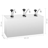 thumbnail of vidaXL Sausdispenser 3x3,5 L roestvrij staal