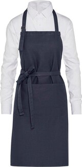 thumbnail of LISBON - Organic Heavyweight Bib Apron with Pocket: One Size / Caramel