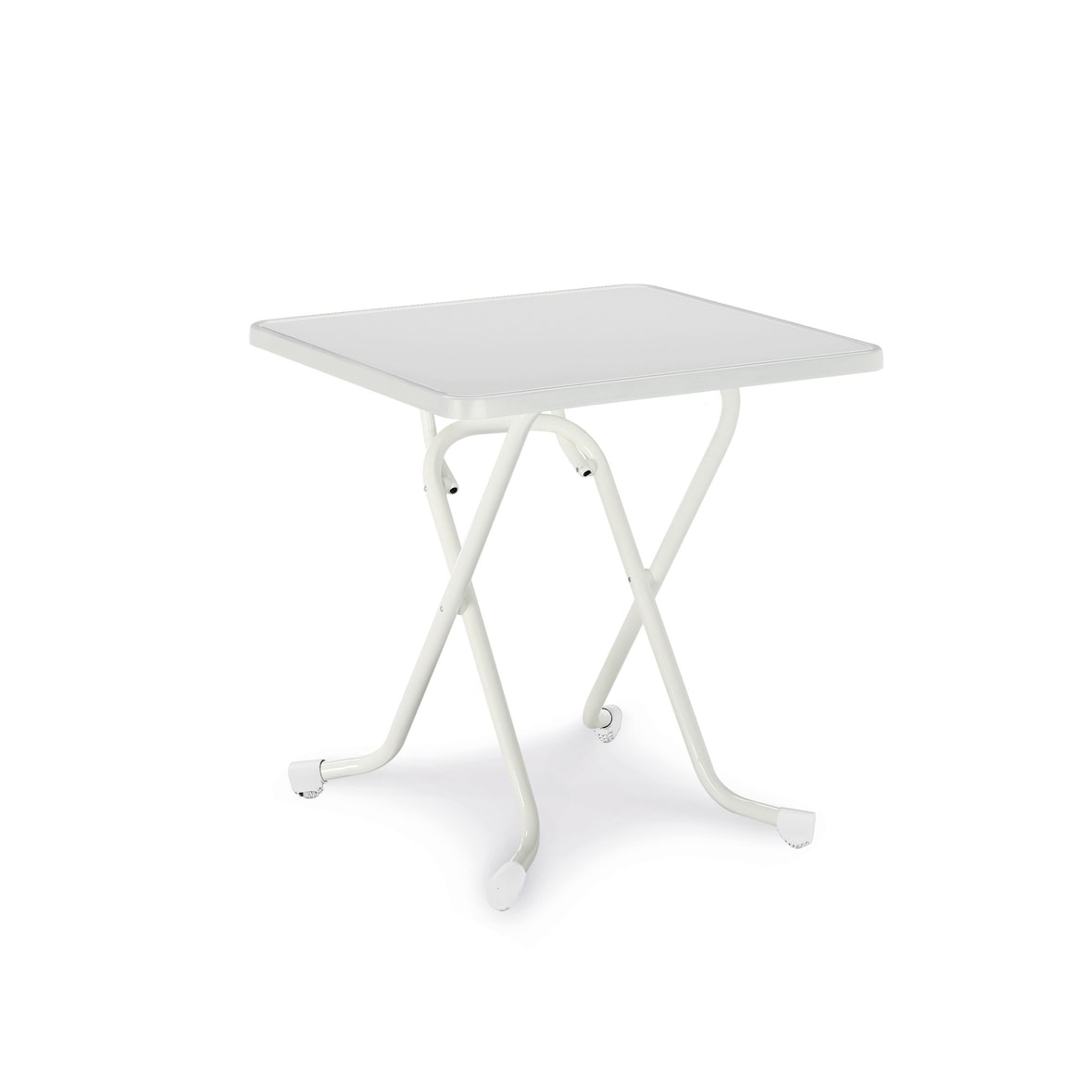 BEST Scherenklapptisch eckig 67x67cm weiss 26527000