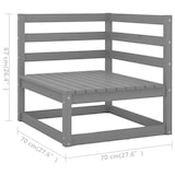 thumbnail of vidaXL 8-tlg. Garten-Lounge-Set Massivholz Kiefer
