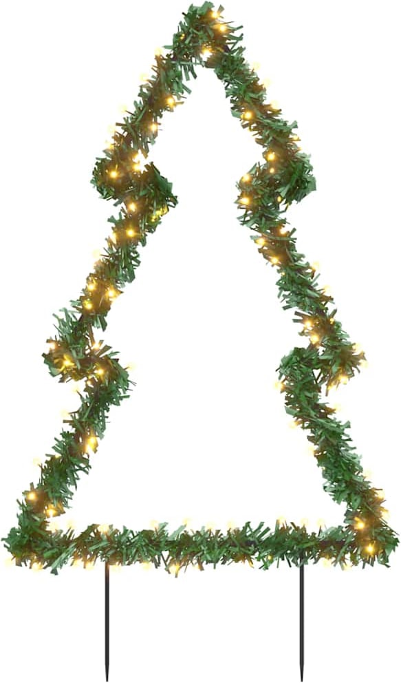 vidaXL Weihnachtsbaum mit Erdspießen und 115 LEDs 90 cm