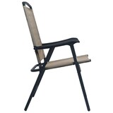 thumbnail of Chaises De Jardin Pliables Lot De 2 Textilène Taupe