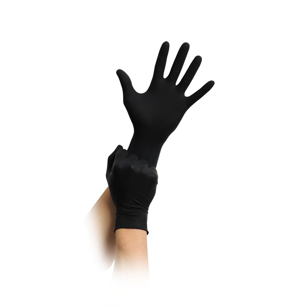 NITRIL Handschuhe Schwarz Größe L