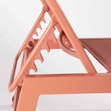 thumbnail of Set van 2 aluminium en klei textilene ligstoelen - Oviala