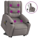 thumbnail of vidaXL Massagesessel mit Aufstehhilfe Taupe Stoff