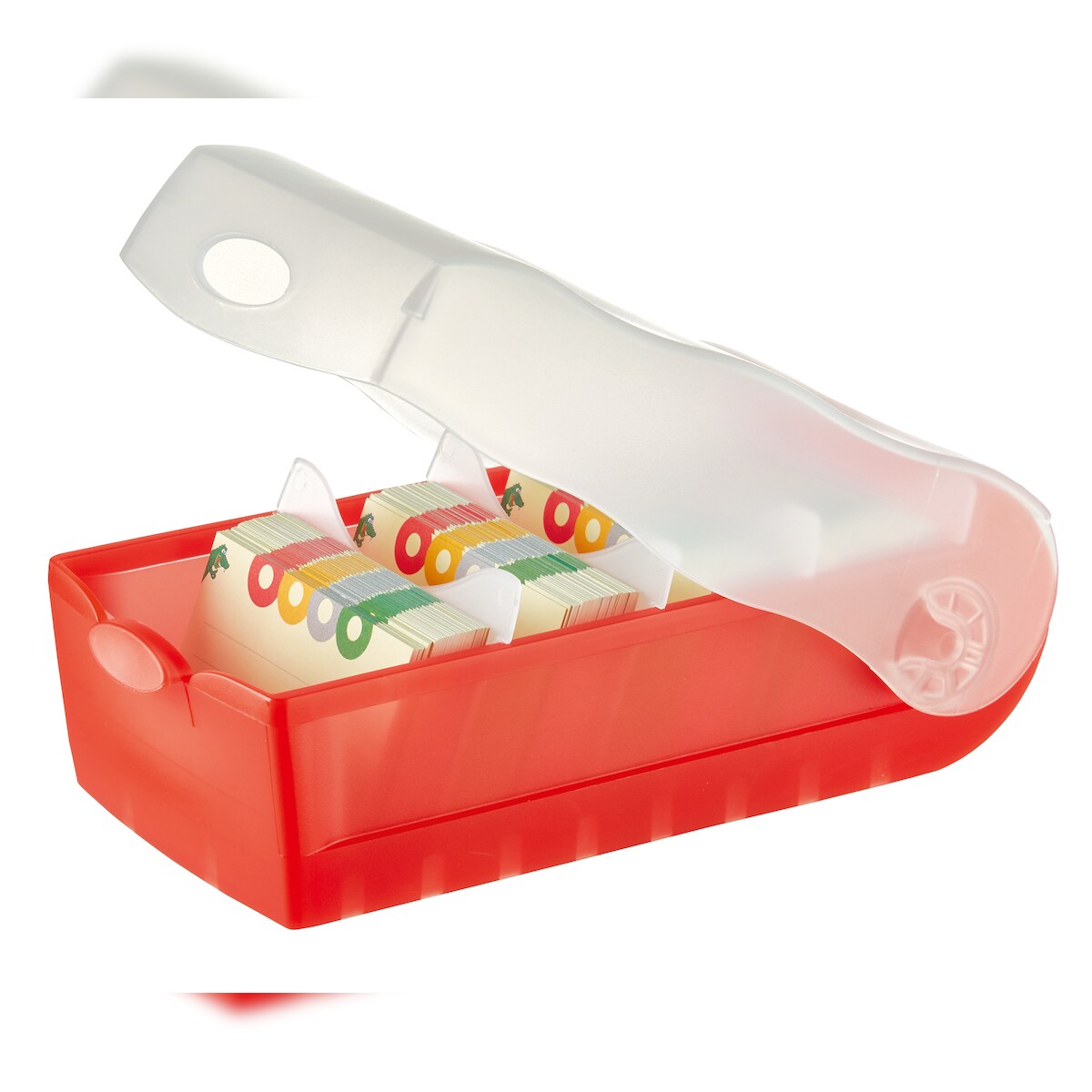 HAN 998-617D Karteibox CROCO DIN A8 quer - Rot