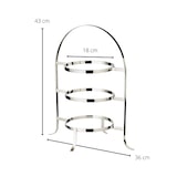 thumbnail of Telleretagere Sina (Höhe 42 cm) schwerversilbert, für 3 Teller ø 20 bis 28 cm